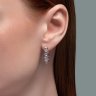 Серьги из серебра с фианитами (Арт.94026438)