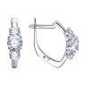 Серьги из серебра с фианитами (Арт.94-120-01217-1)