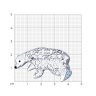 Брошь из серебра с эмалью и фианитами (Арт.94040142)