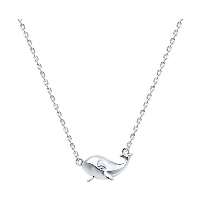 Колье из серебра с фианитом (Арт.94070956)