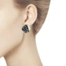 Серьги из золочёного серебра (Арт.95-120-00806-1)