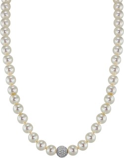Ожерелье серебро с жемчугом и куб. цирконием «Pearl Kiss 1S» Rivoli (арт.91L-SK-1)
