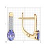 Серьги из золота с бриллиантами и танзанитами (Арт.51-220-02312-3)