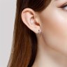 Серьги золотые пробы 585 с топазом (Арт.51-320-01020-1)