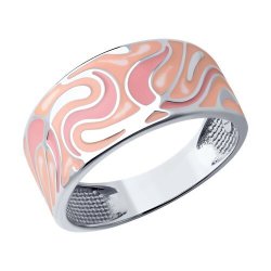 Кольцо из серебра с эмалью (Арт.94013767)