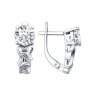 Серьги из серебра с фианитами (Арт.94021097)
