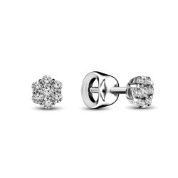 Серьги из золота с бриллиантом Русские Самоцветы (Арт.53723)