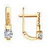 Серьги из золота с фианитами (Арт.029671)