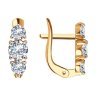 Серьги из золота с фианитами (Арт.029814)