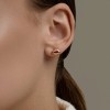 Серьги из золоченого серебра с корундом «Алая Улыбка» SOKOLOV (арт.84020043)