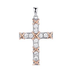 Кулон из серебра с фианитом (Арт.cz-p01272-x-wg-w-x-w)