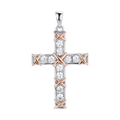 Кулон из серебра с фианитом (Арт.cz-p01272-x-wg-w-x-w)