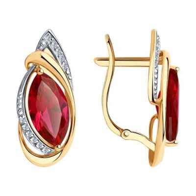 Серьги золотые пробы 585 (Арт.727167)