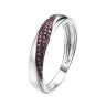 Кольцо серебряное с фианитами «Brown Shine» Fresh Jewelry (арт.CZ-R01195-X-WB-X-X-BR)