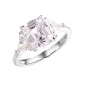 Кольцо серебряное с фианитами «Asher Shine» Fresh Jewelry (арт.CZ-R4299-1-X-W-W-X-W)
