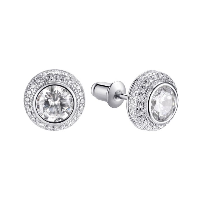 Серьги из серебра с фианитом (Арт.mp-e00001-x-w-w-x-w)