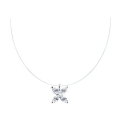 Колье из серебра с фианитами (Арт.94070671)