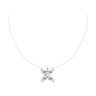 Колье из серебра с фианитами (Арт.94070671)