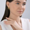 Серьги из золочёного серебра «Солнечный диск» Соколов (арт.93022531)