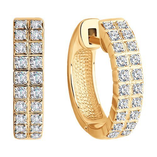 Серьги из золота с бриллиантами (Арт.1021677)