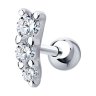 Серьга  из серебра с фианитами (Арт.94170197)