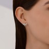 Серьги из серебра с фианитами «Нежная стрекоза» Соколов (арт.94-122-02197-1)