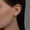 Серьги из серебра с бриллиантами (Арт.94-222-02137-1)