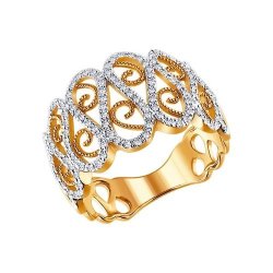 Кольцо из золота с бриллиантами (Арт.1011141)