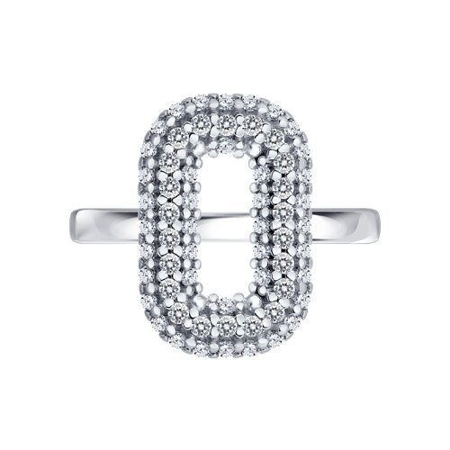 Кольцо из серебра с фианитами (Арт.94014841)