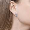 Серьги из серебра с топазами и фианитами «Голубой Шелест» SOKOLOV (арт.92021139)