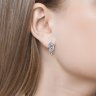 Серьги из серебра с топазами и фианитами (Арт.92021139)