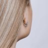 Серьги из серебра с топазами и фианитами (Арт.92021139)