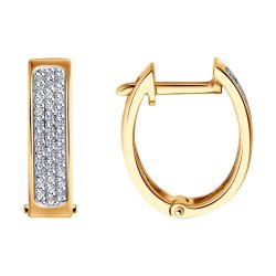 Серьги из золота с бриллиантами (Арт.1022226)