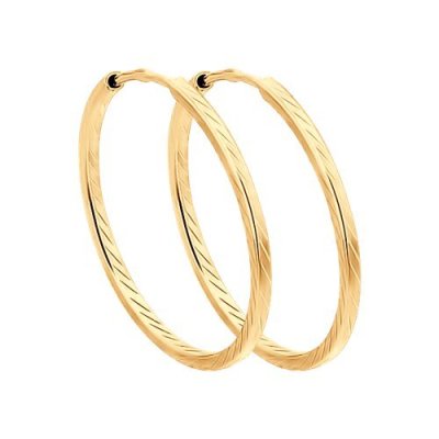 Серьги из золоченого серебра (Арт.93-124-01390-1)