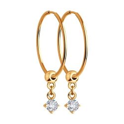 Серьги из золота с фианитами (Арт.51-124-01191-2)