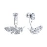Серьги из серебра с фианитами (Арт.94026439)