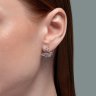Серьги из серебра с фианитами (Арт.94026439)