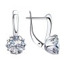 Серьги из серебра с фианитами (Арт.94-120-01218-1)