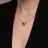 Колье из золочёного серебра с фианитом (Арт.94070960)