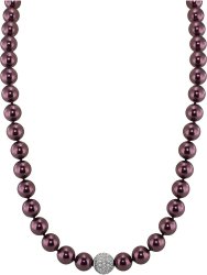 Ожерелье из серебра с жемчугом (Арт.91l-sk-18)