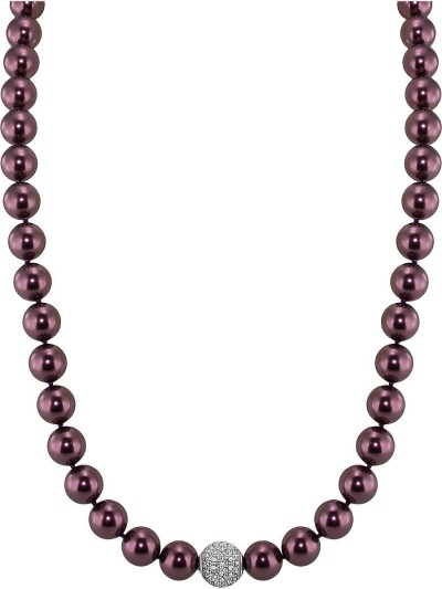 Ожерелье серебро с жемчугом и куб. цирконием «Pearl Kiss» Rivoli (арт.91L-SK-18)
