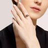 Кольцо из серебра с аметистом и фианитами (Арт.94-310-00695-3)