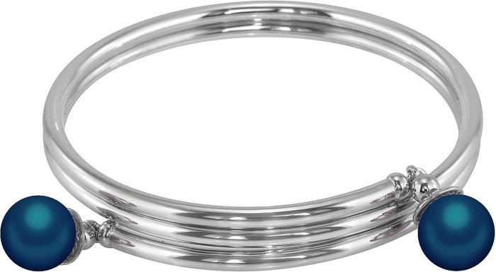 Браслет из серебра с жемчугом (Арт.aab-5-10-22-s)