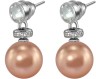 Серьги серебряные с жемчугом и куб. цирконием Pearl Kiss 10S Rivoli (арт.ABS-3-10-10-S)