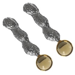 Серебряные серьги BEAVERS с цитрином 2114ct