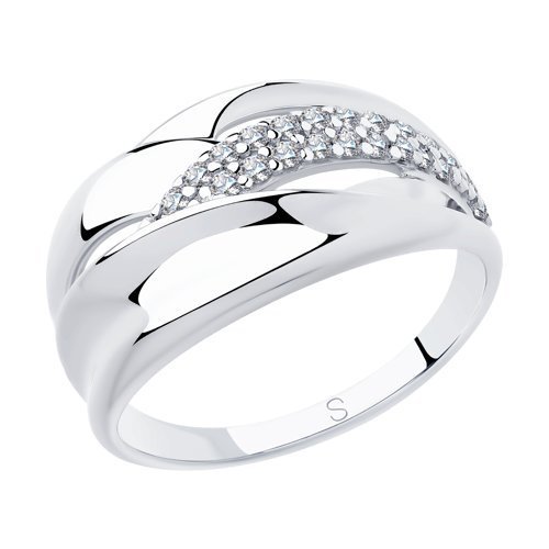 Кольцо из серебра с фианитами (Арт.94012921)