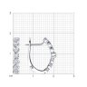 Серьги из белого золота с бриллиантами (Арт.52-220-01905-1)