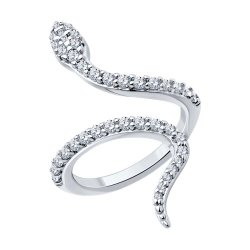 Кольцо из серебра с фианитами (Арт.94013768)