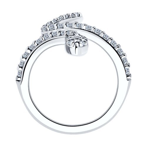 Кольцо из серебра с фианитами (Арт.94013768)