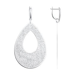 Серьги длинные из серебра (Арт.94021106)